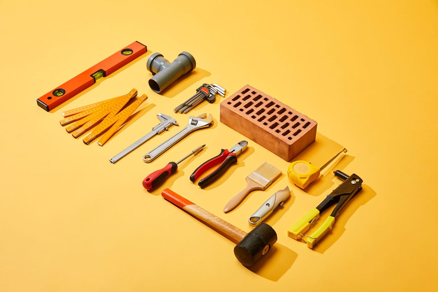 Tools and hardware for home improvement projects