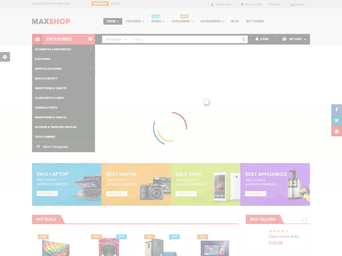 Multi-category ecommerce storefront build
