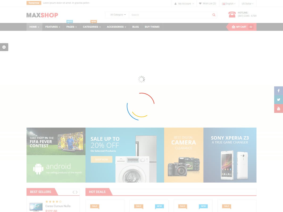 Electronics ecommerce storefront build