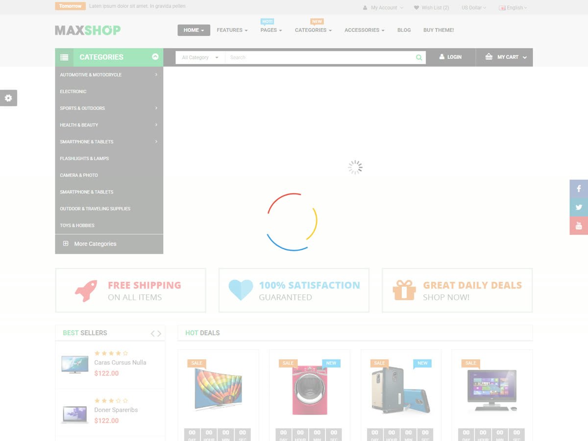 Deals and promotions ecommerce storefront build