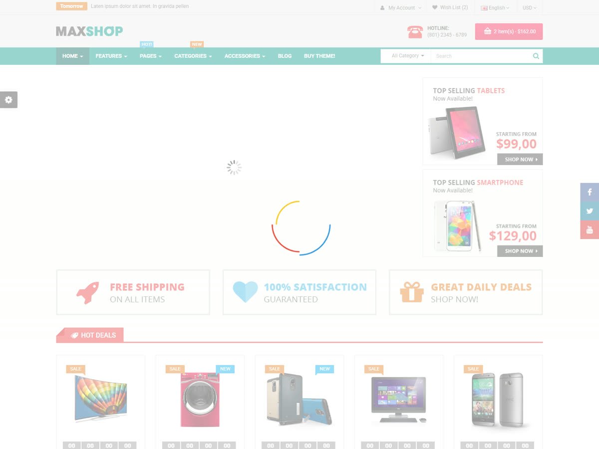 Tech megastore ecommerce storefront build