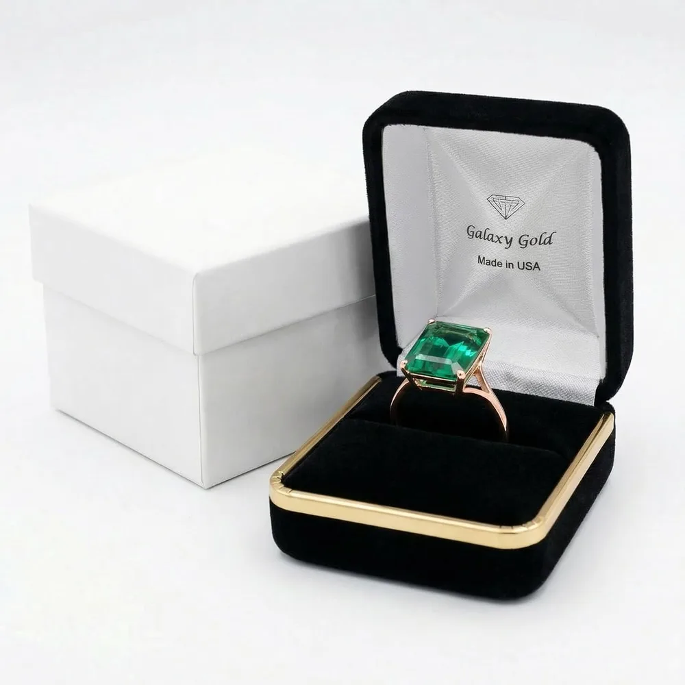 Emerald-Cut Cocktail Ring, listing image 5: Gift-boxed