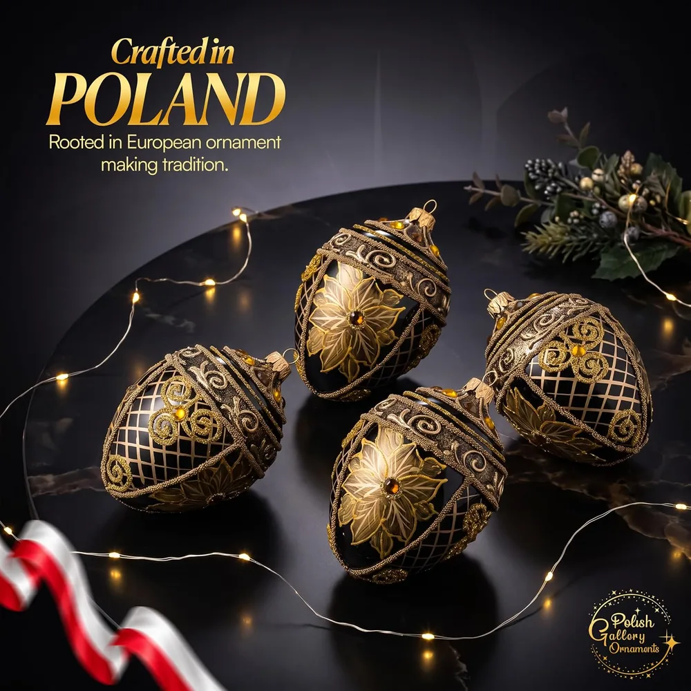 Fabergé-Style Egg Ornament, listing image 6: Crafted in Poland