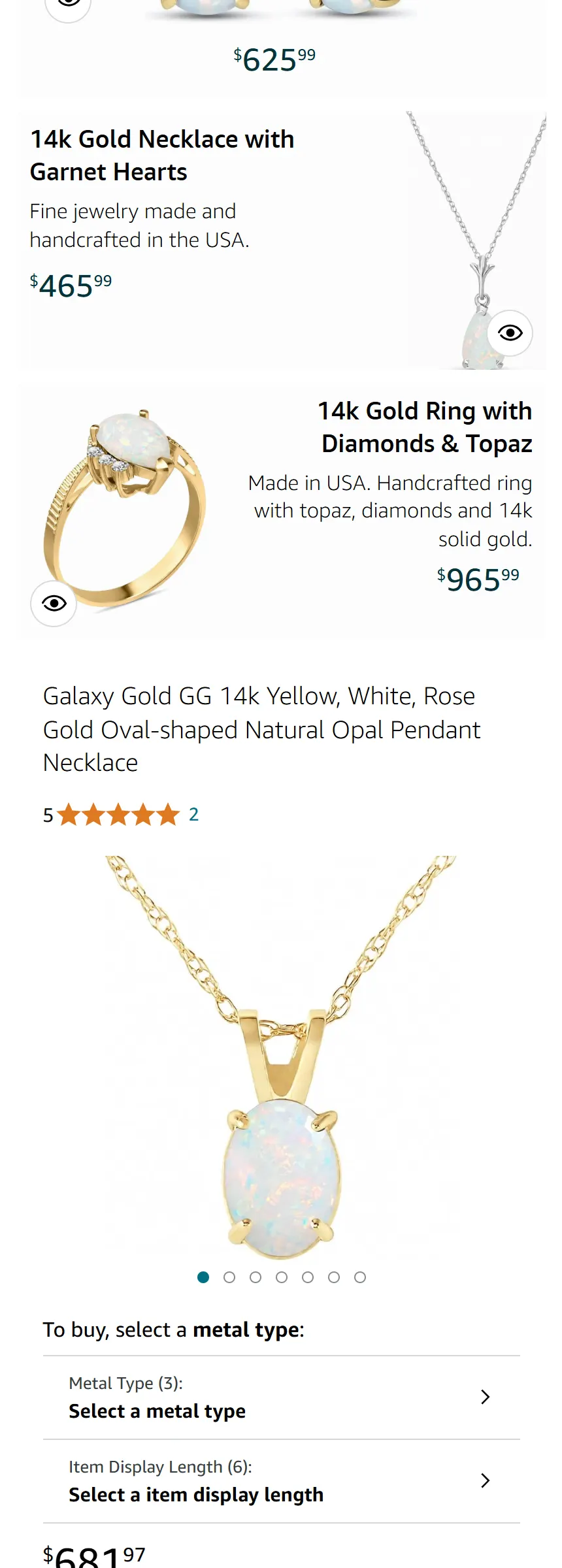 Galaxy Gold Brand Store, mobile, part 3