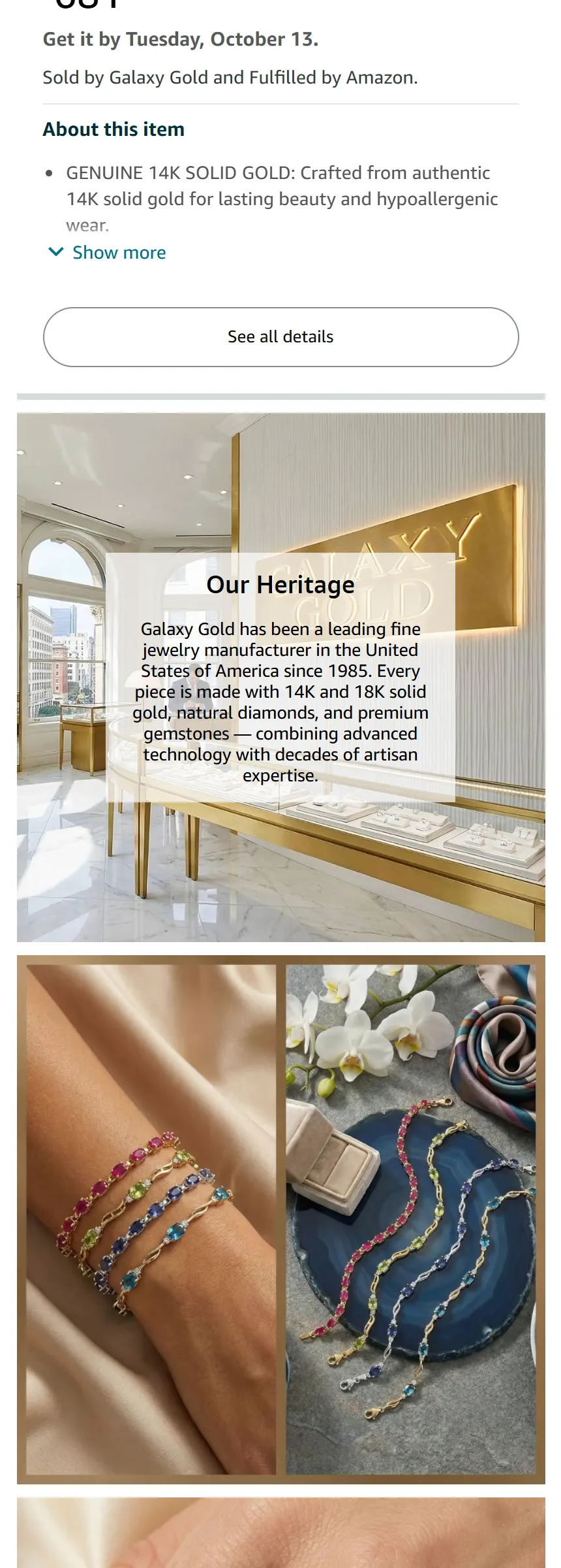 Galaxy Gold Brand Store, mobile, part 4