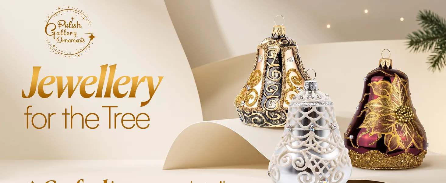 Royal Blue Glass Bell Ornament Premium A+ module 1: Jewellery for the tree