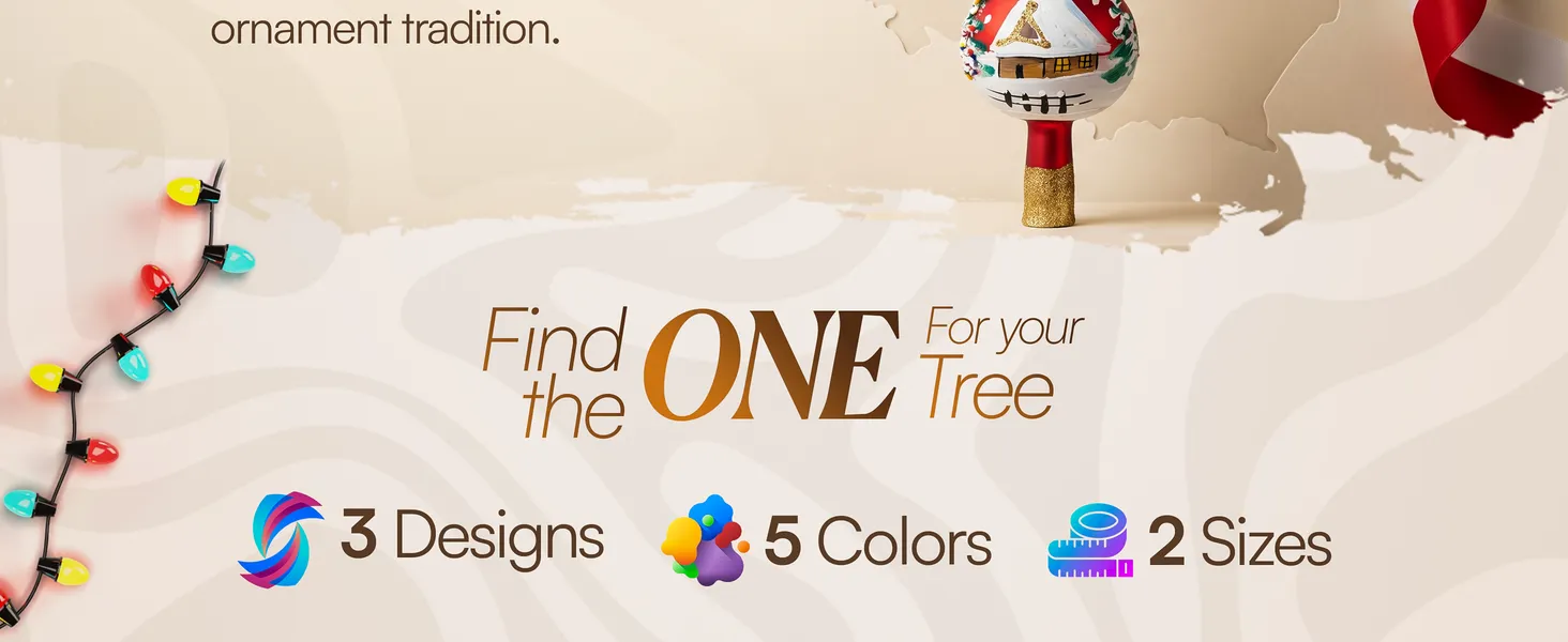 Gold Swirl Glass Tree Topper Premium A+ module 7: Find the one for your tree