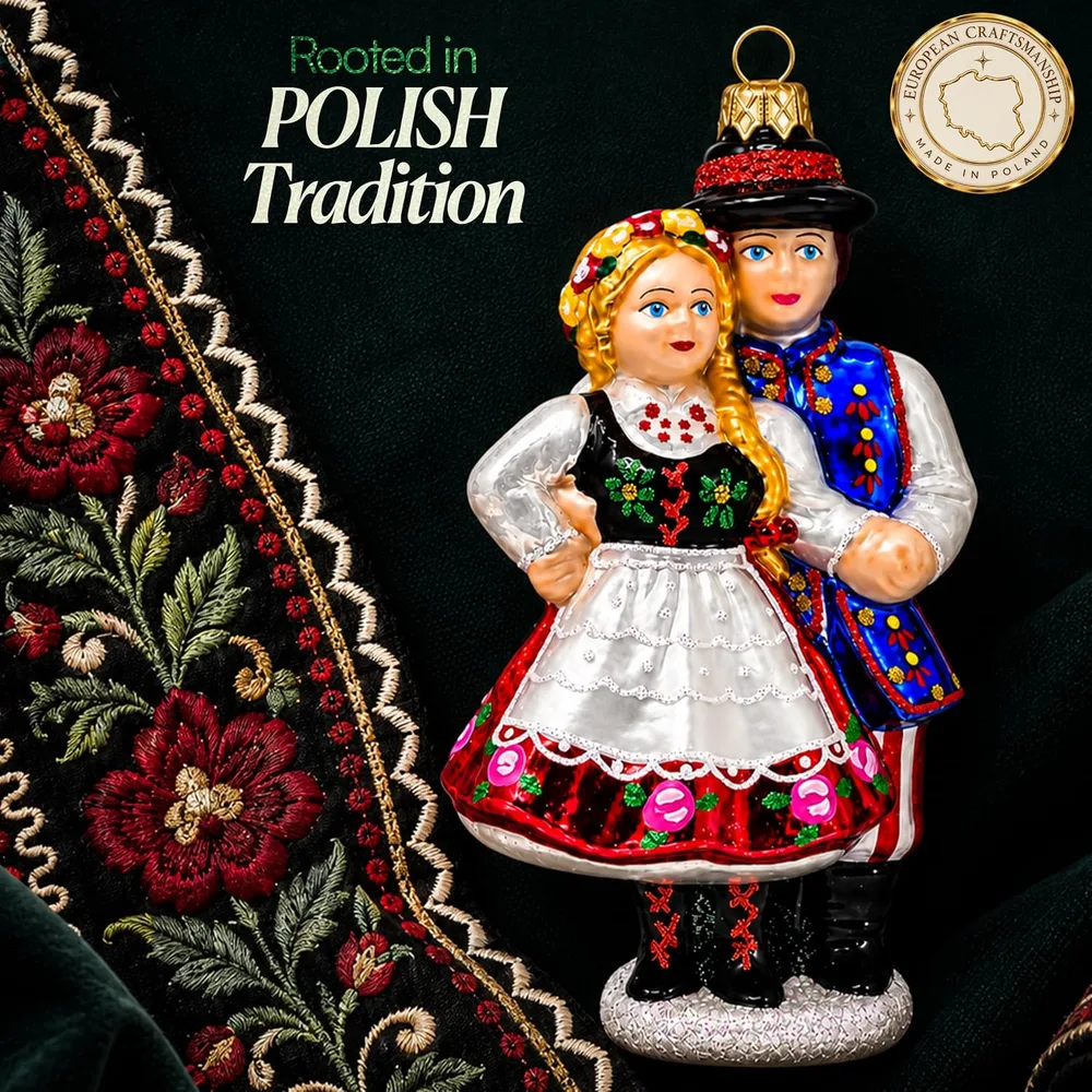 Listing image of the Krakowiak ornament on folk embroidery
