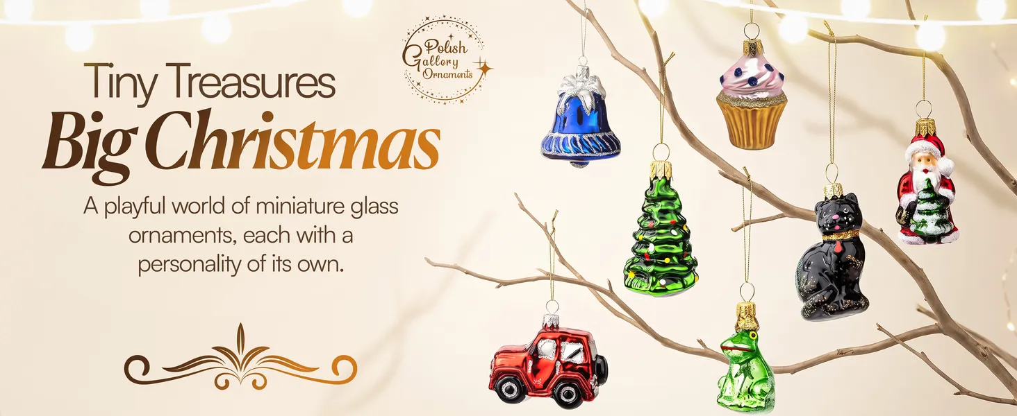 Mini Glass Tree Ornament Premium A+ module 1: Tiny treasures, big Christmas