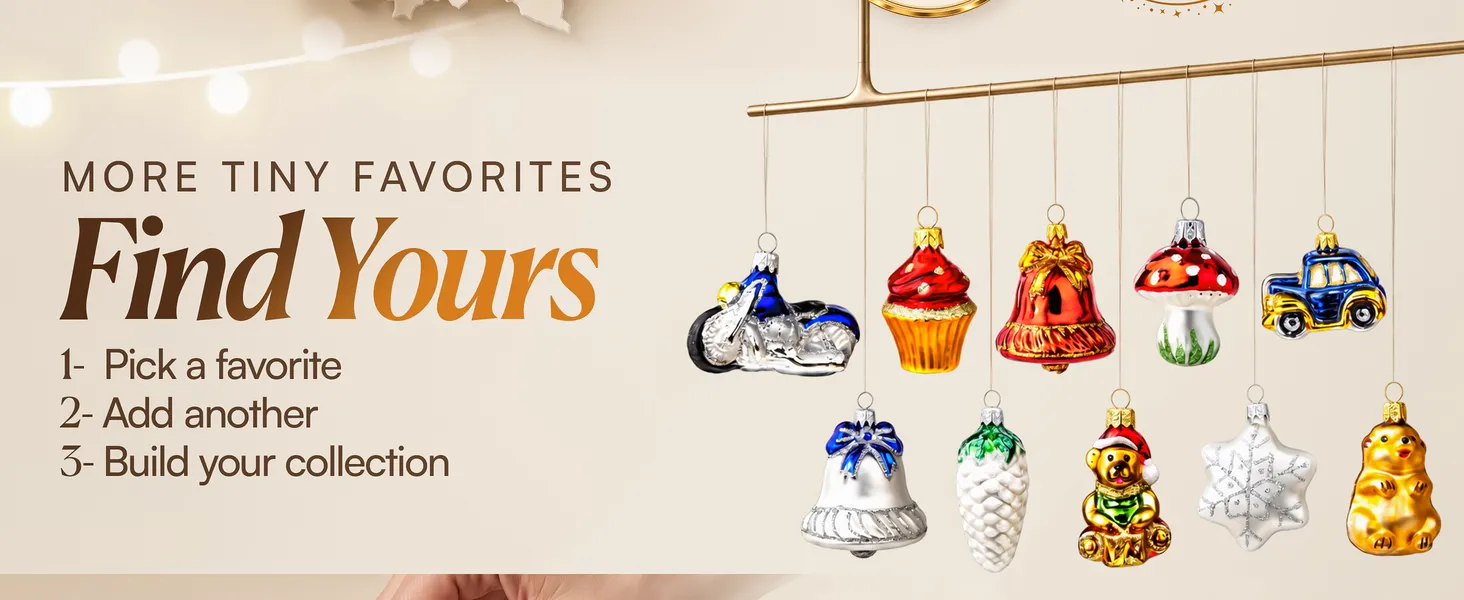 Mini Glass Tree Ornament Premium A+ module 6: Find yours: build a collection