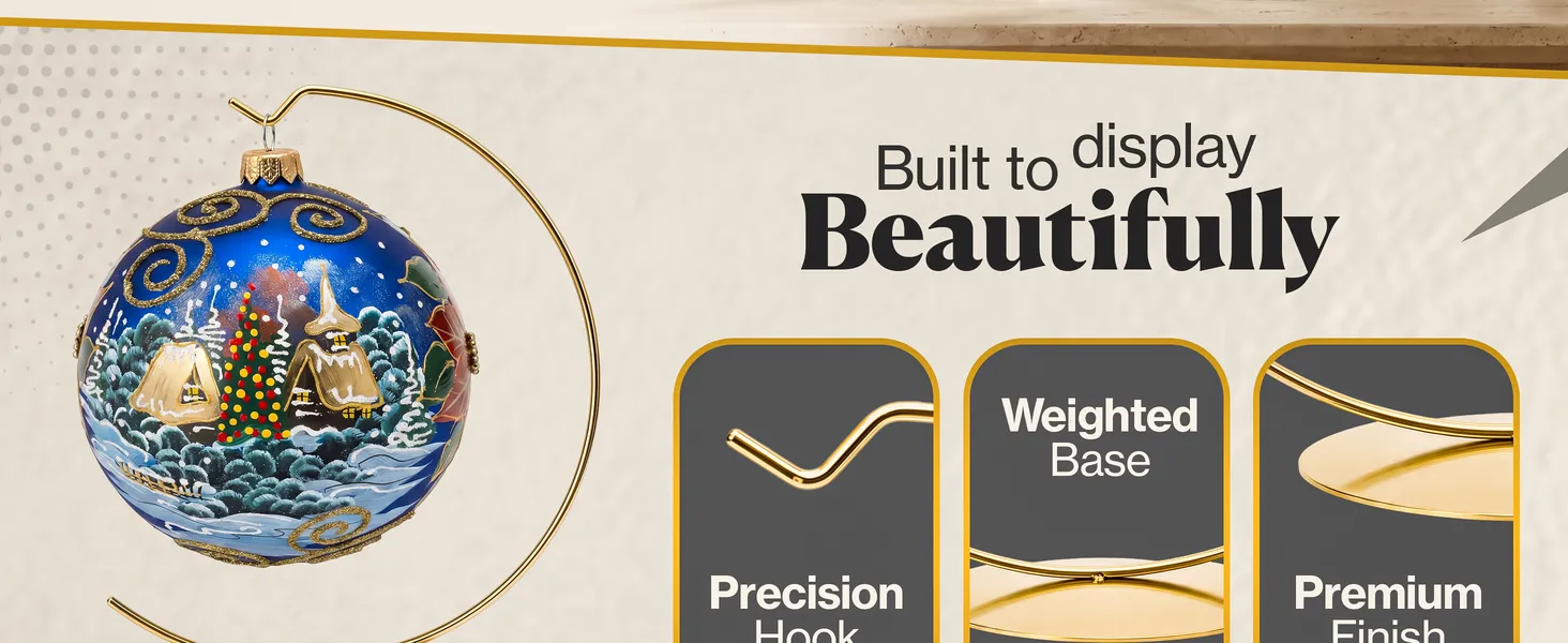 Ornament Display Stand Premium A+ module 2: Built to display beautifully