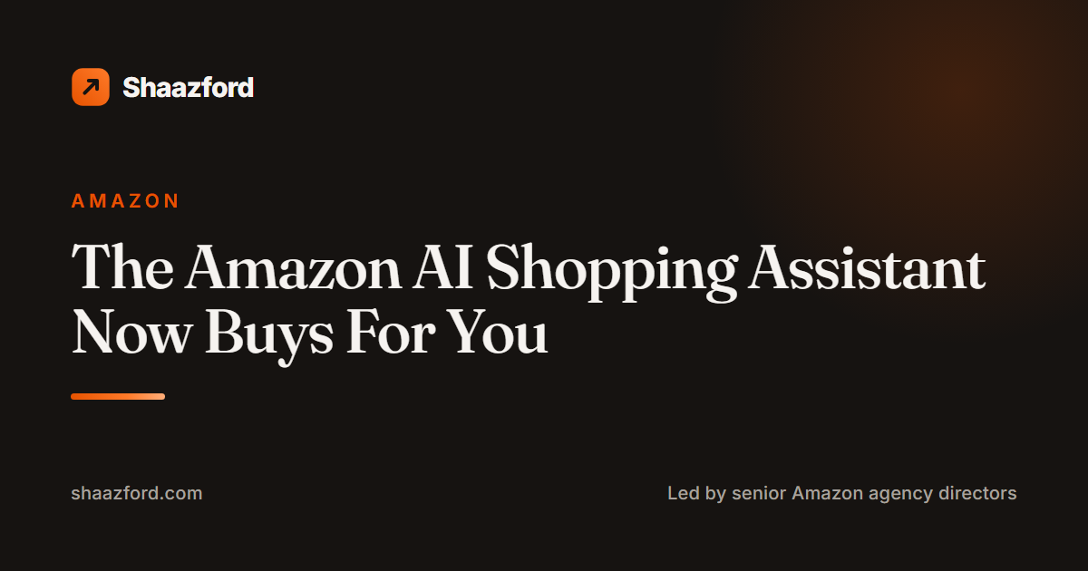 The Amazon AI Shopping Assistant Now Buys For You